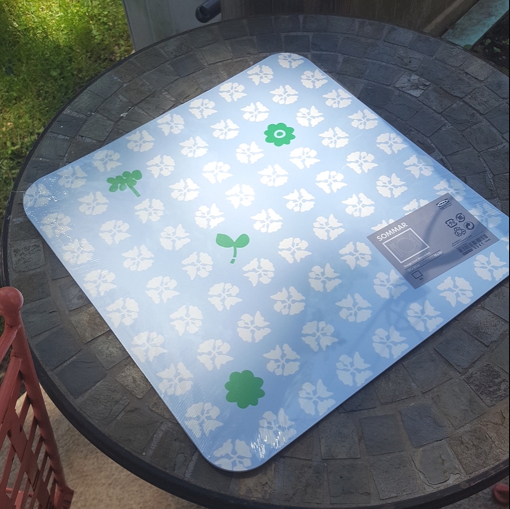 IKEA Sommar blue set if place mats 4, 15x15"